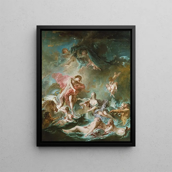 The sunset - François Boucher — framed artwork on a wall