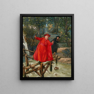 A delicate balance - François Brunery — framed artwork on a wall