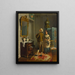 Ready for the dance - François Brunery — framed artwork on a wall