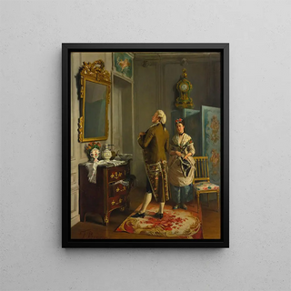 Ready for the dance - François Brunery — framed artwork on a wall