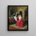 The Clumsy Barber - François Brunery — framed artwork on a wall
