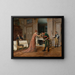 Visit of the Fiancé - François Brunery — framed artwork on a wall