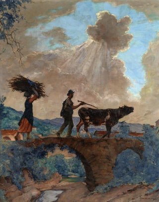 Franois Charles Baude - Scene champtre en Ligurie.webp