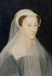 Portrait of Mary Stuart 1542-1587 Queen of France and Queen of Scotland in mourning attire - François Clouet — artwork view