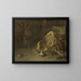 Nature morte dans une écurie - François Cornelis Knoll — framed artwork on a wall