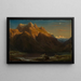 Le Mont Blanc dans l'alpenglow - François Diday — framed artwork on a wall