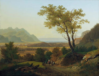 Landscapes of the Lowlands with Lake Geneva - François Diday — artwork view