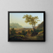 Landscapes of the Lowlands with Lake Geneva - François Diday — framed artwork on a wall
