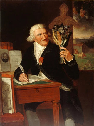 Portrait Painting of Antoine Parmentier 1737-1813 agronomist and philanthropist - François Dumont — artwork view