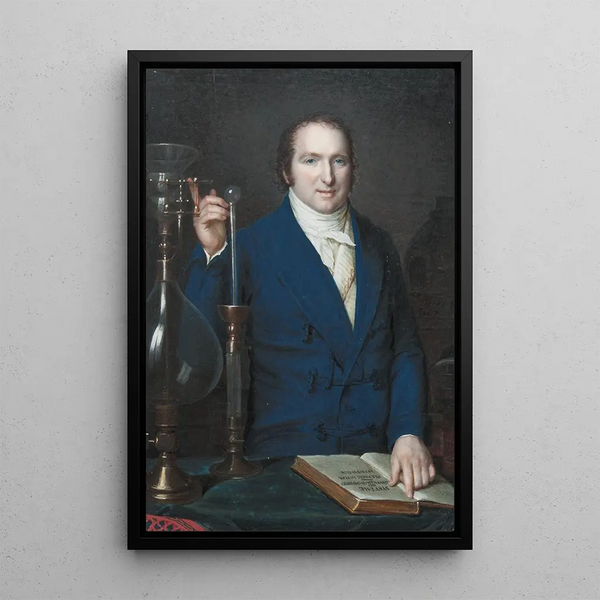 Portrait Painting of Antoine François Count of Fourcroy - François Dumont — framed artwork on a wall