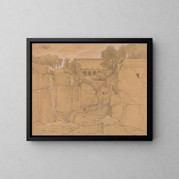 Sorrente - François Édouard Bertin — framed artwork on a wall