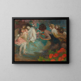 La Fantaisie - François Édouard Zier — framed artwork on a wall