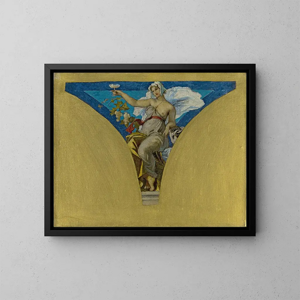 La Champagne - François Émile Ehrmann — framed artwork on a wall