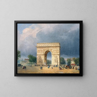 L'Arc de Triomphe de l'Étoile - François Étienne Villeret — framed artwork on a wall