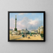 La place de la Bastille - François Étienne Villeret — framed artwork on a wall