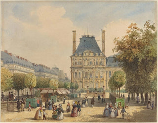 Rue de Rivoli and Pavillon Marsan - François Étienne Villeret — artwork view