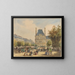 Rue de Rivoli and Pavillon Marsan - François Étienne Villeret — framed artwork on a wall