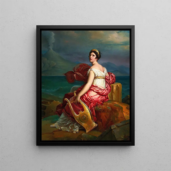 Corinne at Cap de Misène - François Gérard — framed artwork on a wall