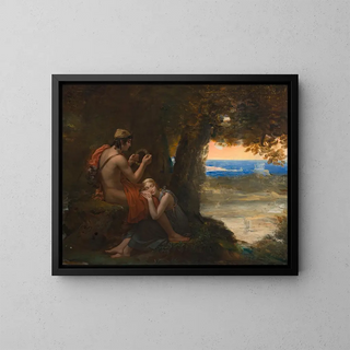 Daphnis and Chloe - François Gérard — framed artwork on a wall