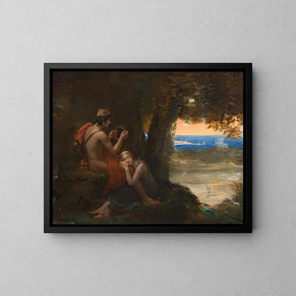 Daphnis and Chloe - François Gérard — framed artwork on a wall
