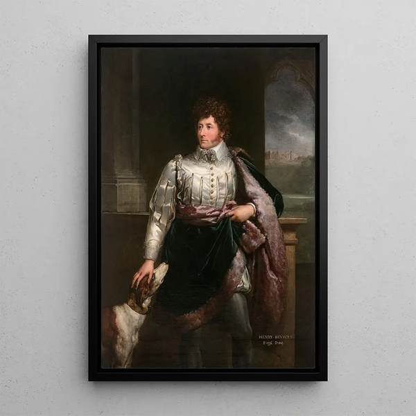 Portrait of Henry Seymour 1776-1849 in suit - François Gérard — framed artwork on a wall