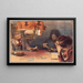 La Lampe - François Guiguet — framed artwork on a wall