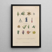 Treatise on General Botany Pl054 - François Hérincq — framed artwork on a wall