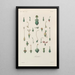 Treatise on General Botany Pl069 - François Hérincq — framed artwork on a wall