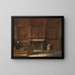 The courtroom of Burg t Vrije in Bruges - François Joseph Corneille Haselaer — framed artwork on a wall