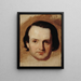 Portrait of Victor Hugo 1802-1885 writer - François Joseph Heim — framed artwork on a wall
