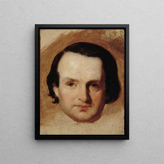 Portrait of Victor Hugo 1802-1885 writer - François Joseph Heim — framed artwork on a wall