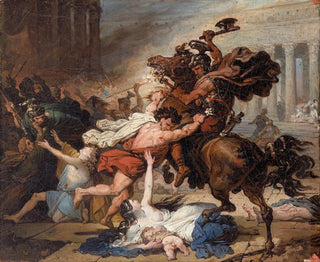 Study for the destruction of Jerusalem by the Romans - François Joseph Heim — artwork view