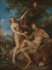 Adam and Eve Painting - François Lemoyne — artwork view