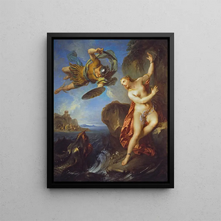 Perseus and Andromeda - François Lemoyne — framed artwork on a wall