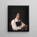 Self-portrait Painting - François Lepage — framed artwork on a wall