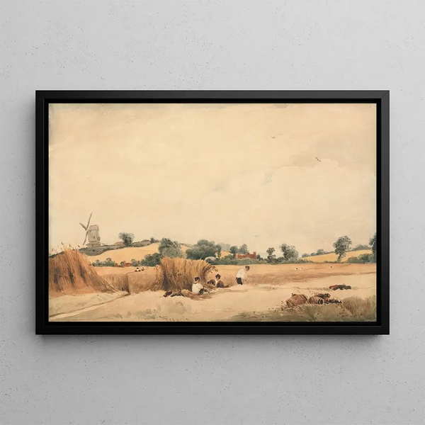 Harvest - François Louis Thomas Francia — framed artwork on a wall