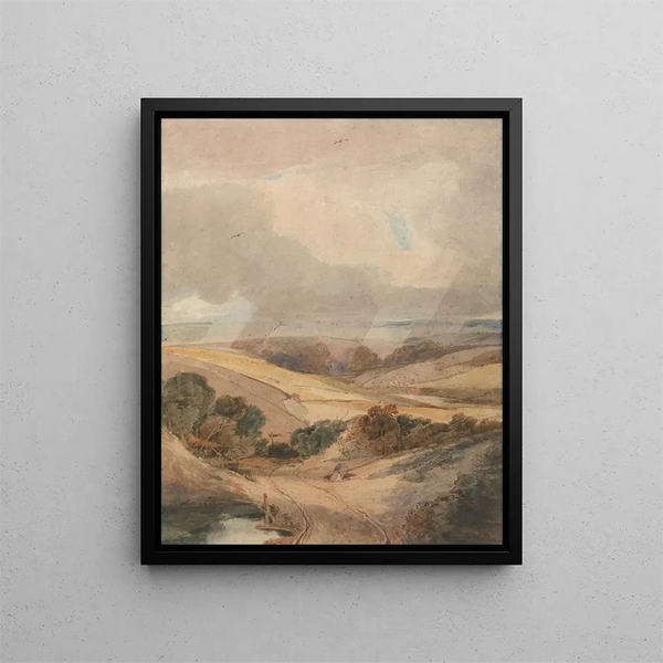 Mousehold Heath Norwich - François Louis Thomas Francia — framed artwork on a wall