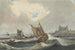 Ships in front of the port of Flessingue - François Louis Thomas Francia — artwork view