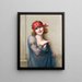 The Blue Veil - François Martin-Kavel — framed artwork on a wall