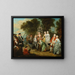 A game in the park of the castle - François Octavien — framed artwork on a wall
