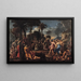 the Adoration of the Golden Calf - François Perrier — framed artwork on a wall