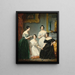 Portrait of a group of four young women in an interior - François Quesnel — framed artwork on a wall