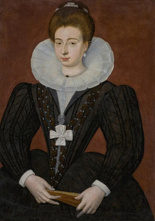Portrait of a French noblewoman - François Quesnel — artwork view