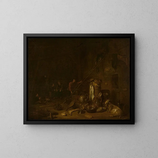 Excursion to the Attic - François Ryckhals — framed artwork on a wall