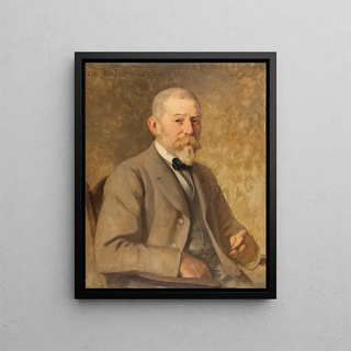 Portrait of architect Charles Louis Girault 1851-1932 - François Schommer — framed artwork on a wall