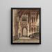 Interior of a palace - François Stroobant — framed artwork on a wall