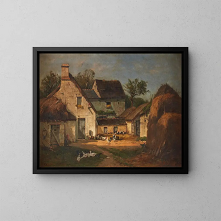 La Ferme - François de Blois — framed artwork on a wall