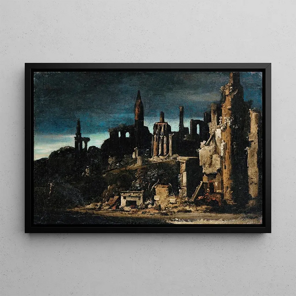 Caprice architectural - François de Nom — framed artwork on a wall