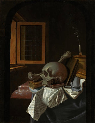 Vanitas still life painting - François van Daellen — artwork view