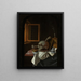 Vanitas still life painting - François van Daellen — framed artwork on a wall